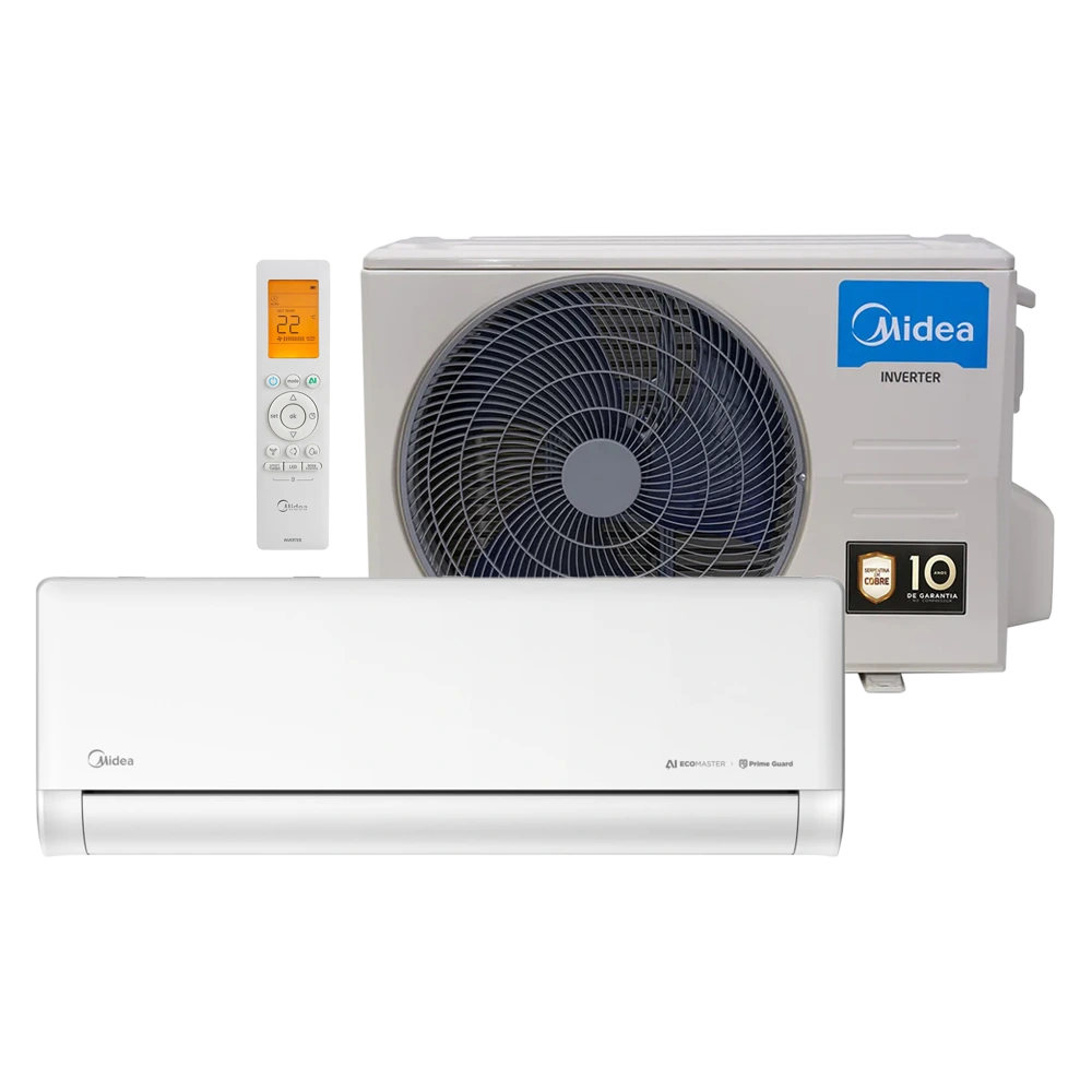 Ar Condicionado Midea Inverter AI EcoMaster Connect 18000 Btus Quente e Frio 220v R-32